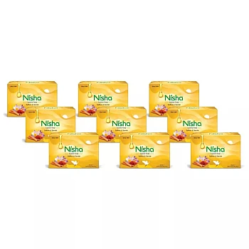 Nisha Luxury Soap Saffron & Sandal (100g, Pack of 9)