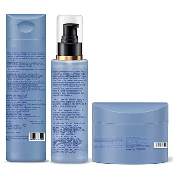 Yuthika Ultra Care Shampoo + Hair Treatment Oil + Hair Mask (Shampoo 250ml + Oil 100ml + Hair Mask 500ml) (1Pack)