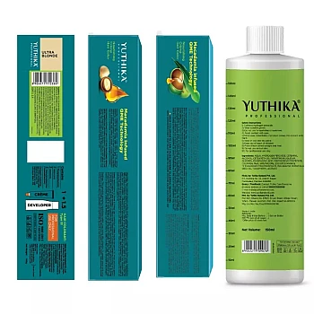 Yuthika Ultra Blonde Hair Colour + Developer 40 Volume 12% (Hair Color 100g + Developer 150ml) (1Pack)