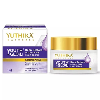 Yuthika Youth & Glow Deep Restore Intense Night Cream (12g, Pack of 3)