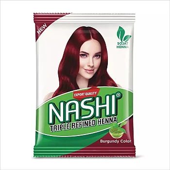 Nashi Triple Refined Henna Powder Burgundy Color (500g)