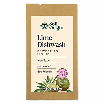 Soil Origin Lime Dishwash (Powder To Liquid) (250ml)