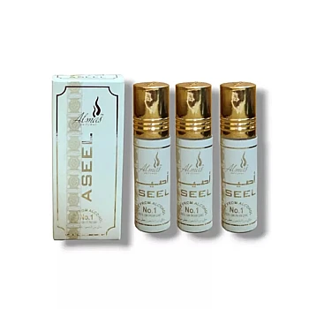 Almas Aseel Roll-On Perfume Free From Alcohol (8ml, Pack of 3)
