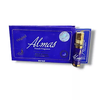 Almas Deep Blue Perfume Unisex (8ml, Pack of 6)