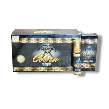 Almas Black Cobra Roll-On Perfume Free From Alcohol (8ml, Pack of 6)