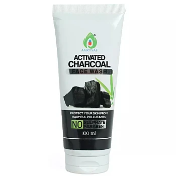 Agrosaf Pharmaceuticals Activated Charcoal Face Wash (100ml)