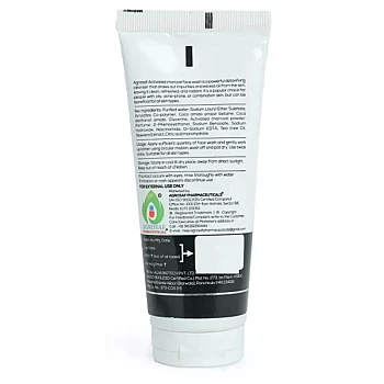 Agrosaf Pharmaceuticals Activated Charcoal Face Wash (100ml)