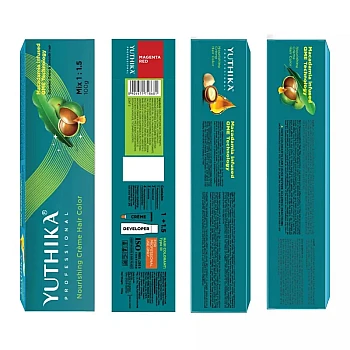 Yuthika Creme Hair Color Tube Magenta Red (100g)