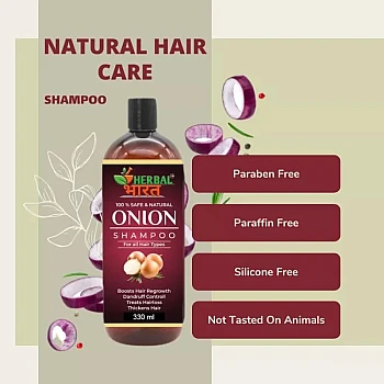 Herbal Bharat Onion Hair Shampoo (330ml)