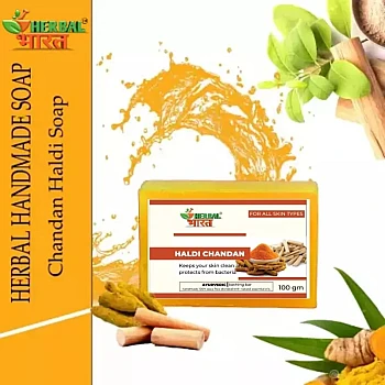 Herbal Bharat Haldi Chandan Soap (100ml)