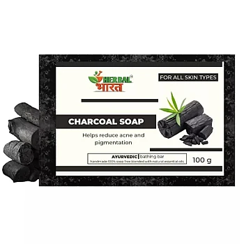 Herbal Bharat Charcoal Soap (100ml)