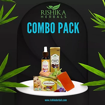 Rishika Herbals Beauty Soap Kumkumadi Tailam Combo (Oil 30ml + Soap 125g) (1Pack)