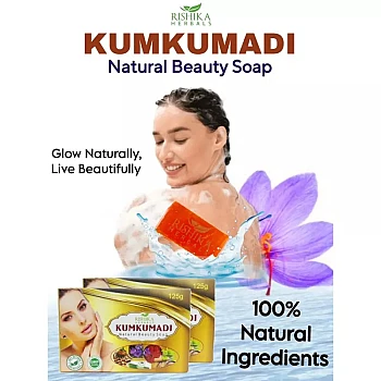 Rishika Herbals Kumkumadi Natural Beauty Soap (125g)