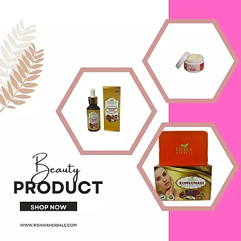 Rishika Herbals Best Skin Brightening Combo (Soap 125g + Oil 30ml + Cream 30g) (1Pack)