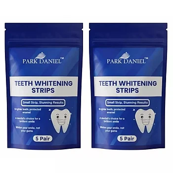 Park Daniel Teeth Whitening Strips (5Strip, Pack of 2)