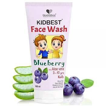 HealthBest Kidbest Blueberry Face Wash (100ml)