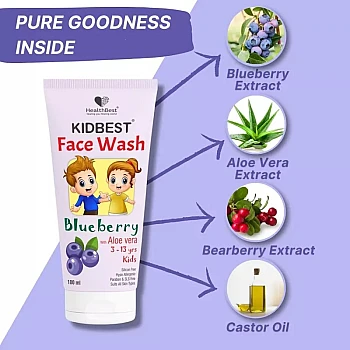 HealthBest Kidbest Blueberry Face Wash (100ml)