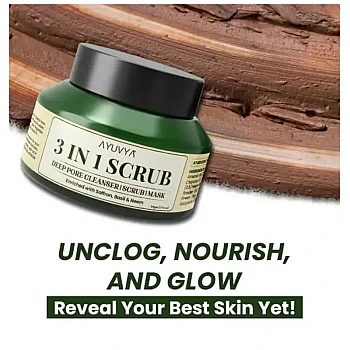 Ayuvya 3 in 1 Deep Pore Cleanser (50g)