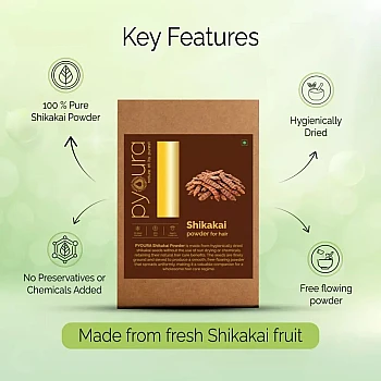 Pyoura Shikakai Powder For Hair (200g)
