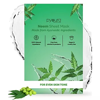 Pyoura Neem Sheet Mask (23g, Pack of 10)