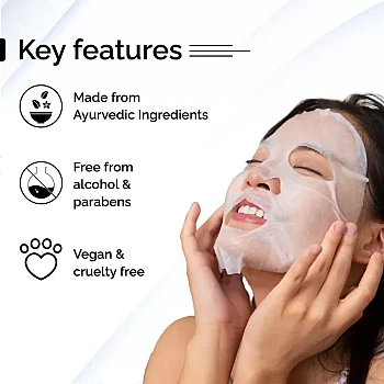 Pyoura Face Sheet Mask Skin Clarifying Kit (Turmeric + Amla + Neem) (23g, Pack of 3)