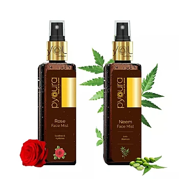 Pyoura Neem & Rose Face Mist Combo (Each 100ml) (1Pack)