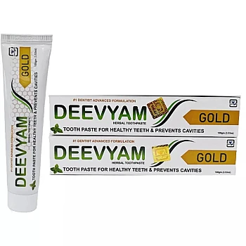Deevyam Herbal Gold Toothpaste (100g, Pack of 2)