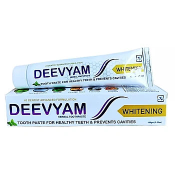 Deevyam Herbal Whitening Toothpaste (100g, Pack of 2)