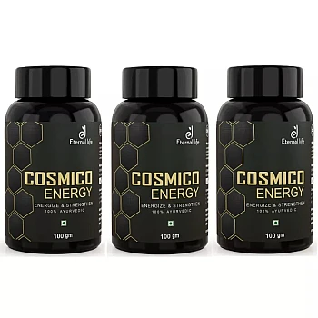 Eternal Life Ayurveda Cosmico Energy Energize & Strengthen For Men (100g, Pack of 3)