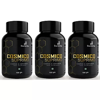 Eternal Life Ayurveda Cosmico Suprimo Charge & Empower For Men (100g, Pack of 3)