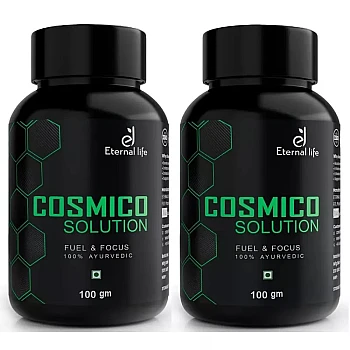 Eternal Life Ayurveda Cosmico Solution Fuel & Focus (100g, Pack of 2)