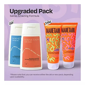 Manetain Volume Gel & Curl Cream (100ml Each) (1Pack)