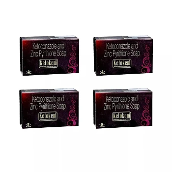 Alkem Labs Ketokem Medicated Antifungal Soap (75g, Pack of 4)