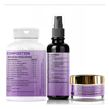 Zenius Breast-Fit Capsules + Breast-Fit Cream + Breast-Fit Oil (60cap + 50ml Oil + 50g Cream) (1Pack)