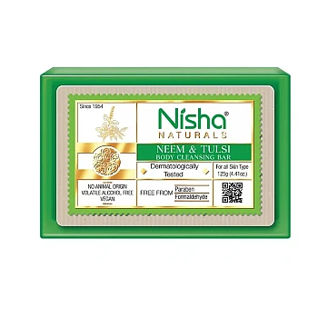 Nisha Neem & Tulsi Body Cleansing Bar (125g)