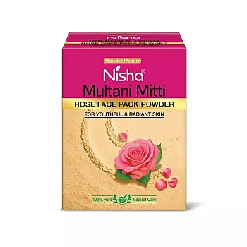 Nisha Multani Mitti Rose Face Pack Powder (100g, Pack of 3)