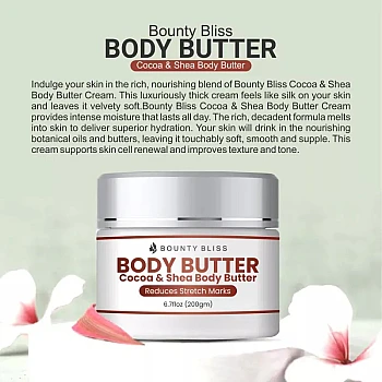 Bounty Bliss Body Butter Cocoa & Shea Stretch Mark Cream (200g)
