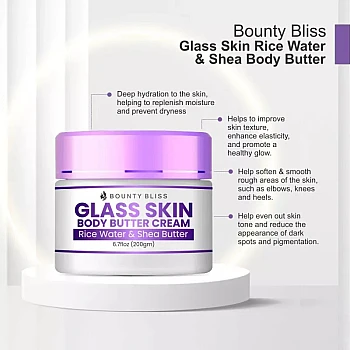 Bounty Bliss Glass Skin Rice Water & Shea Body Butter (200g)