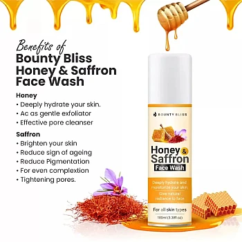 Bounty Bliss Honey Saffron Face Wash (100ml)