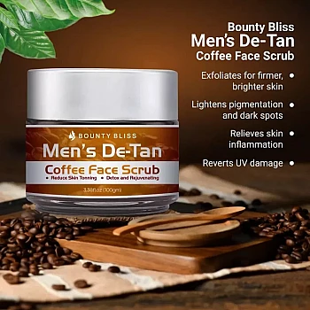 Bounty Bliss Men’S De-Tan Coffee Face Scrub (100g)