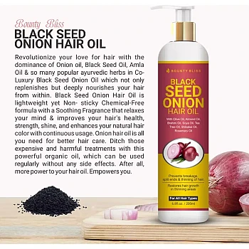 Bounty Bliss Black Seed Onion Hair Oil (200ml)