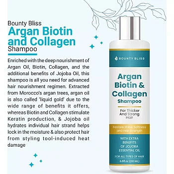 Bounty Bliss Argan Biotin & Collagen Shampoo (200ml)