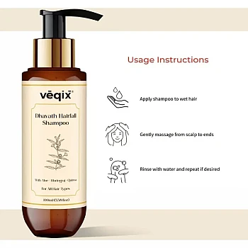 Veqix Dhavath Hairfall Shampoo (100ml, Pack of 2)