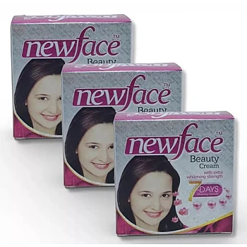 NewFace Whitening Cream (20g, Pack of 3)