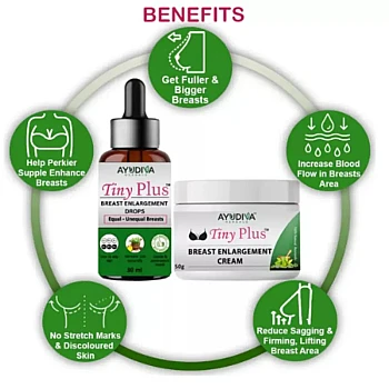 Ayudiva Herbals Breast Enlargement Cream With Breast Incrase Liquid Drop Combo Tiny Plus Combo (Drop 30ml + Cream 50g) (1Pack)
