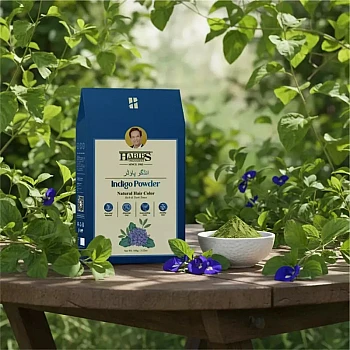 Habibs Indigo Powder And Herbal Henna Combo (300g, Pack of 2)