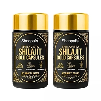 Sheopals Shelavista Shilajit Gold Capsules (30cap, Pack of 2)