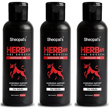 Sheopals Herb 69 Vibe Booster Massage Oil (50ml, Pack of 3)