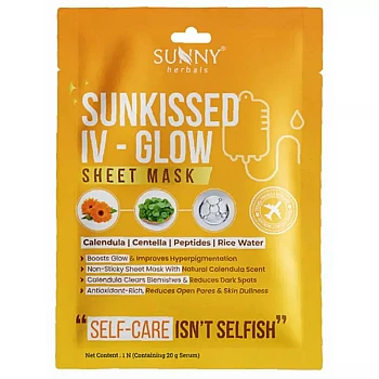 Bakson Sunny Herbals Sunkissed Iv Glow Sheet Mask (1pcs, Pack of 2)
