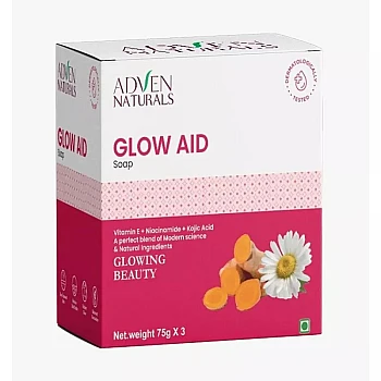 Adven Naturals Glow Aid Soap Combo Pack (Each 75g) (1Pack)